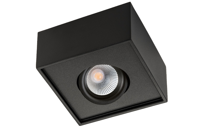 Cube Lux zwart 590LM 3000K ra 98 fase afsnijding