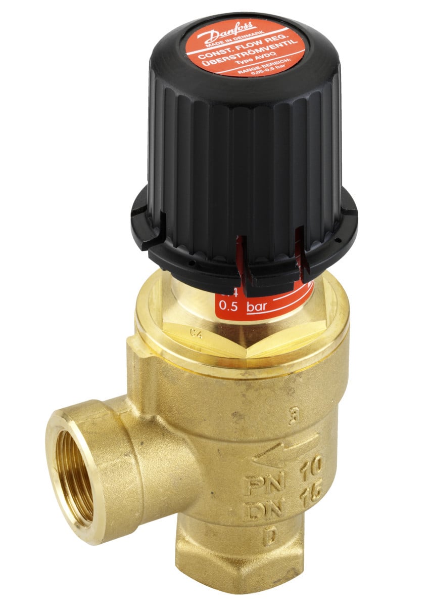 Danfoss Overstort drukverschilregelaars Avdo 15 haaks drukvers.reg. inw X inw.