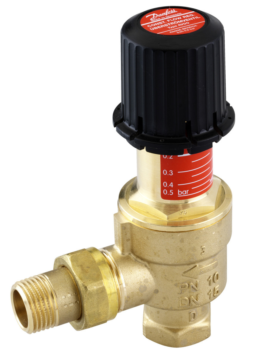 Danfoss Overstort drukverschilregelaars Avdo 15 haaks verschildrukregelaar inw.X staart