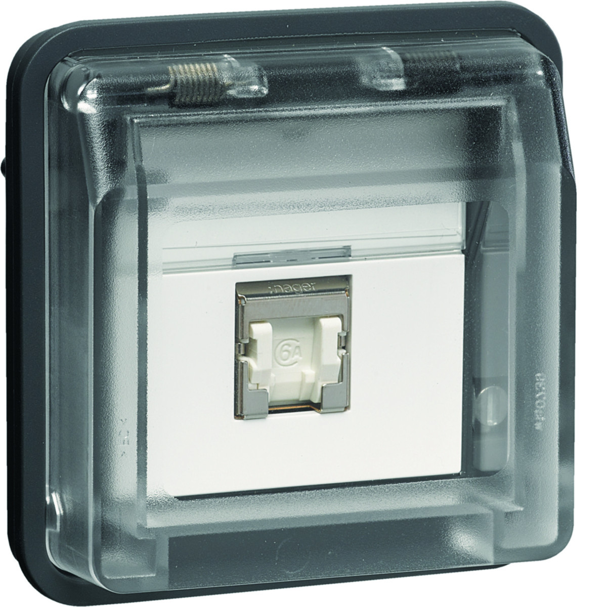 Data-Aansluiting cat 6. 1-V, W.1, grijs