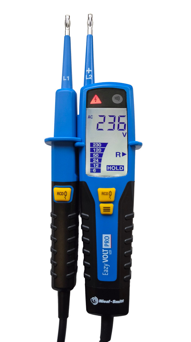 De Eazyvolt pro LCD is een 12-in-1 spanningstester 1000vac/15000VDC
