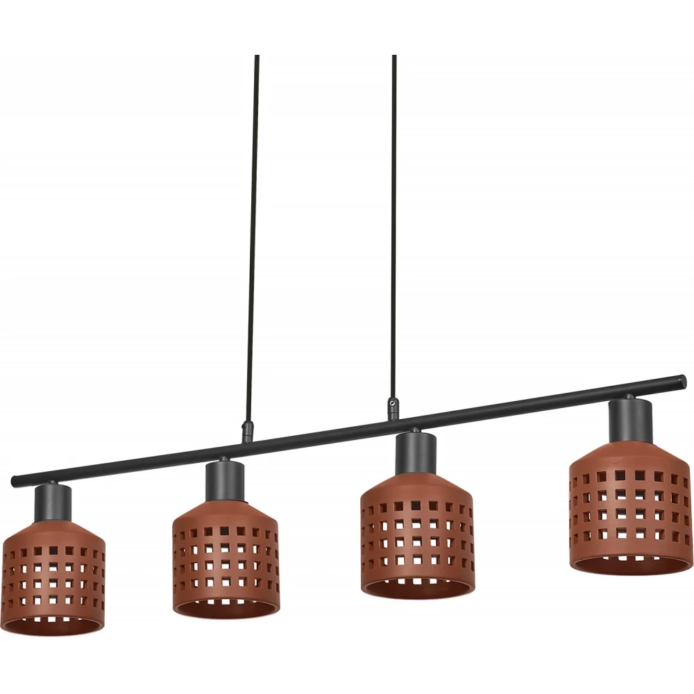 Ledvance Decor clay windows pendant LN 4xe27 brown