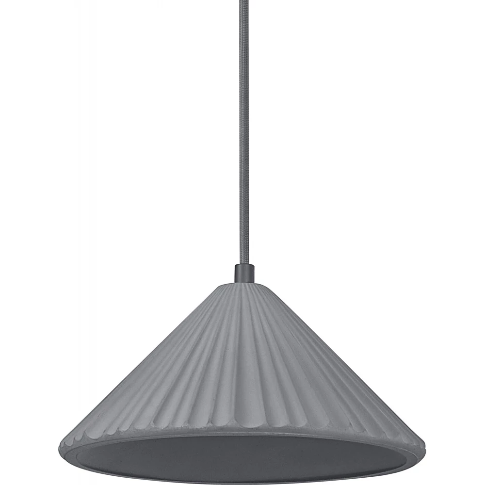 Decor Concrete pyramid pendant e27 dark gray
