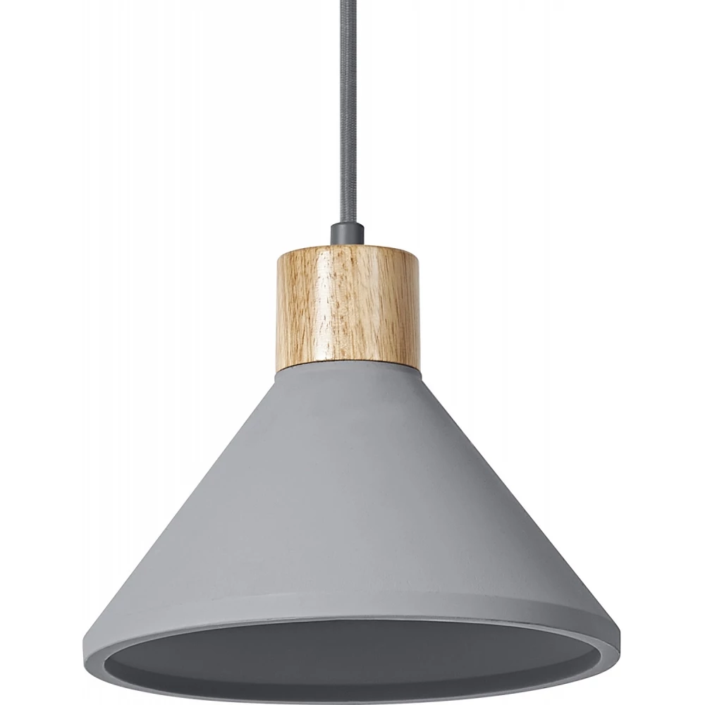 Decor Concrete wood pendant 220 MM e27 dark gray