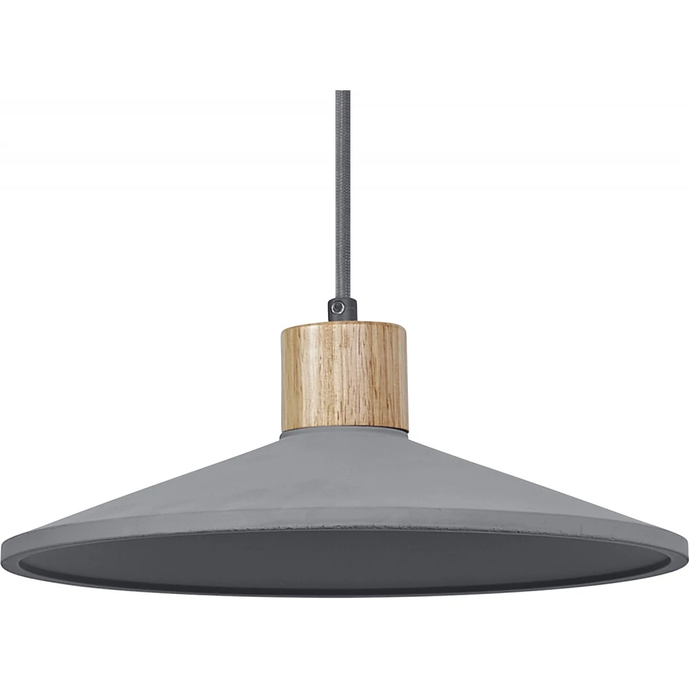 Decor Concrete wood pendant 320 MM e27 dark gray