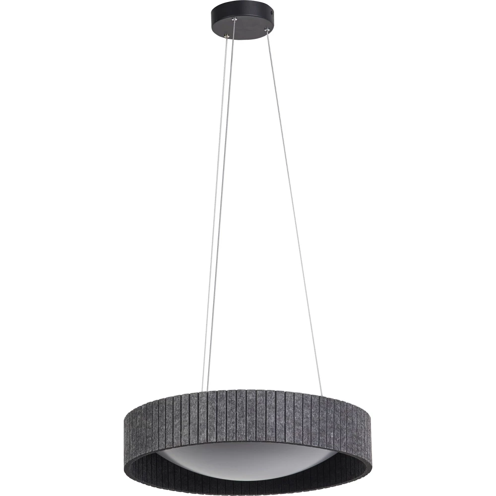 Ledvance Decor felt cylinder pendant 28W 830 dark gray