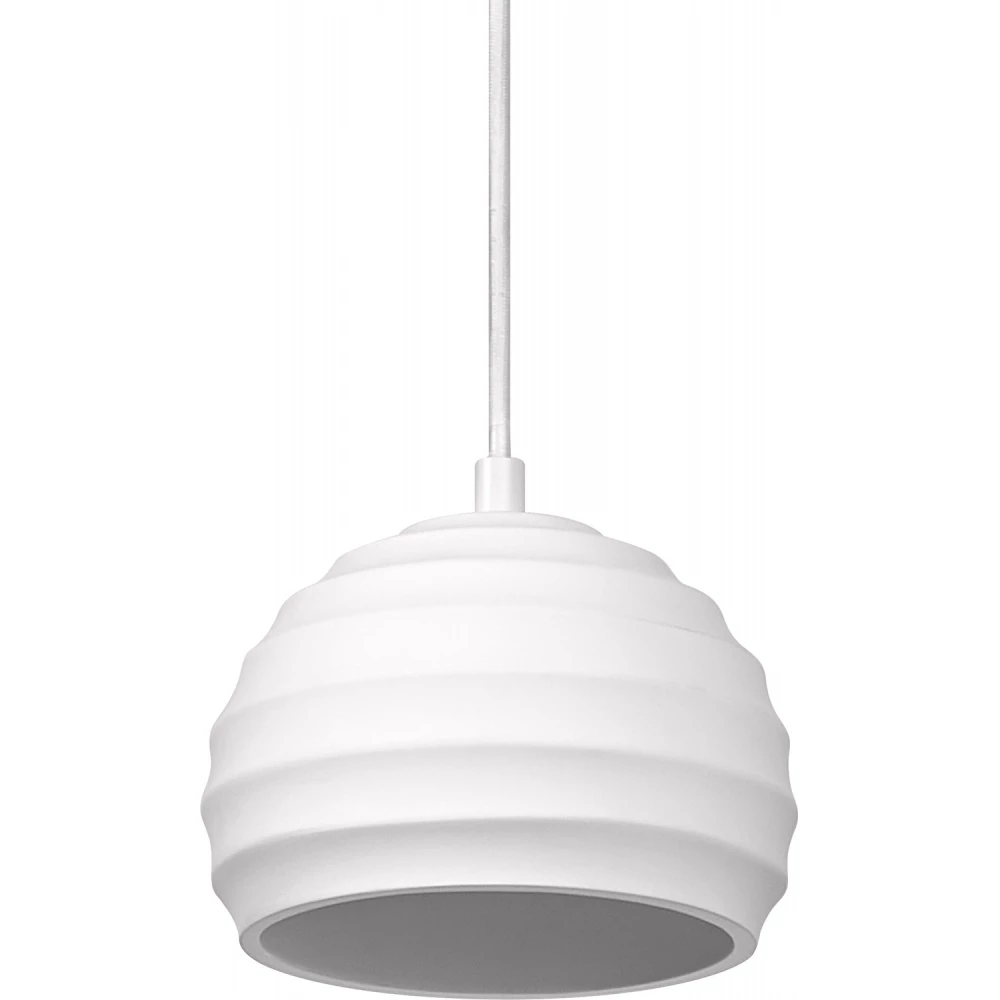 Decor Plaster cup pendant e27 white