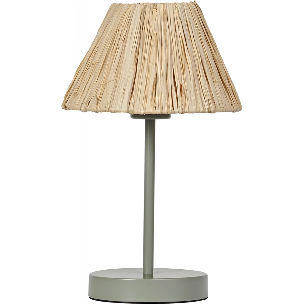 Decor Raffia table e27 green