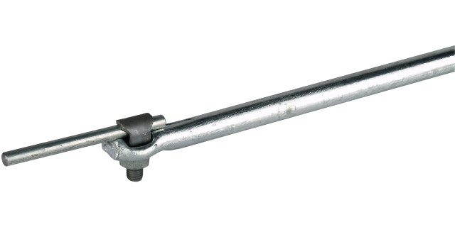 Dehn Air-Termination rod D 16MM L 1000MM ST/TZN with locking screw - ki