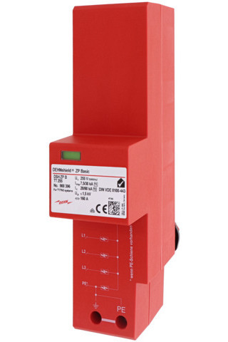 Dehn Comb. arr. type 1+2 shield ZP basic for three-phase TT and TN-S SY