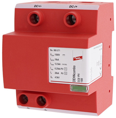 Dehn combo YPV combined arrester for PV systems up to 1200 V DC