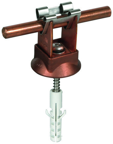 Dehn Conductor Holder grip cu F. RD 8MM H 20MM W. dowel 8x40mm A. wood