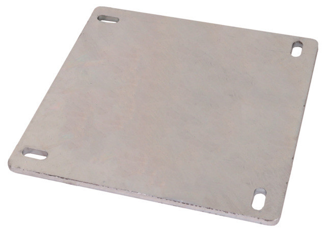 Dehn Counter Plate with slotted hole for supporting tube stand, D50MM, HDG