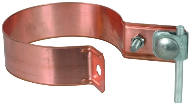 Dehn Downpipe Clamp D 100MM cu-ST/TZN bimetallic with clamping frame 6-10M