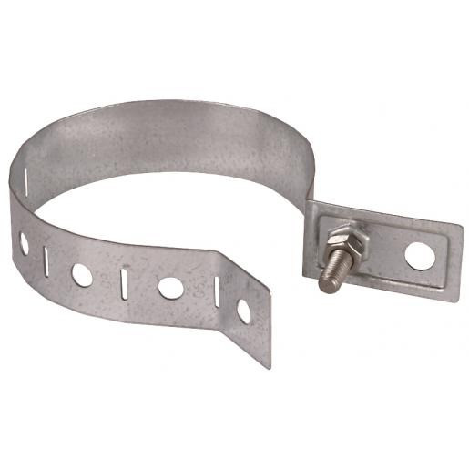 Dehn Downpipe clamp D 60-100MM ST/TZN with connectin bore D 10.5MM
