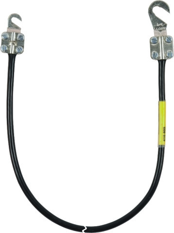 Dehn Earthing Cable 10MM² / L 0.5M black W. 1 open cable lug (B) M8/10 A. (