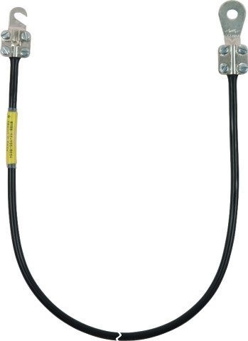 Dehn Earthing Cable 10MM² / L 2.5M black W. 1 open cable lug (C) M8 A.(a) M