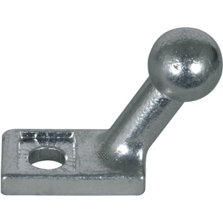 Dehn Fixed ball point D 25MM angled with connection lug 50x30x9mm