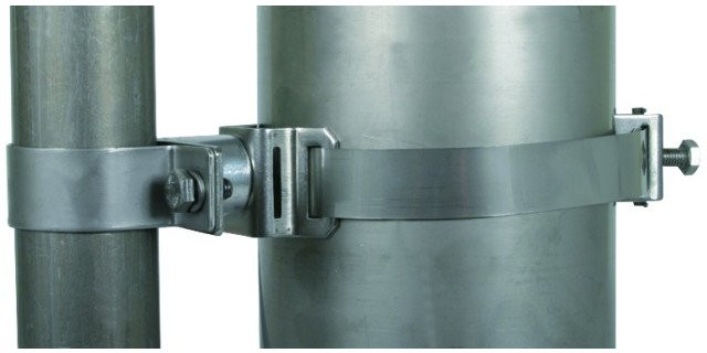 Dehn Fixing clamp for fixing pipes D 50MM at sector antennas spacer 30MM D