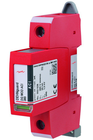 Dehn guard S surge arrester type 2 1-pole uc 385V W. aci technology
