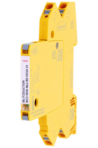 Dehn Modular Combined arrester for 1 pair blitzductorconnect with status in