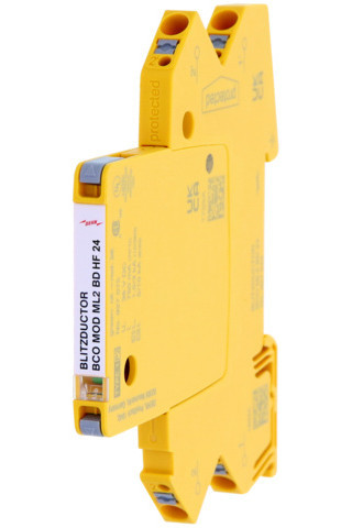 Dehn Modular Combined arrester for 1 pair blitzductorconnect with status in