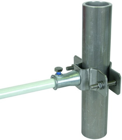 Dehn Pipe Clamp D 40-60MM STST with socket ZDC D 16MM F. iso