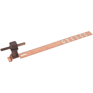 Dehn Roof cond.hol.unisnap cu/plastic brown H 36MM RD 8MM embossed brace