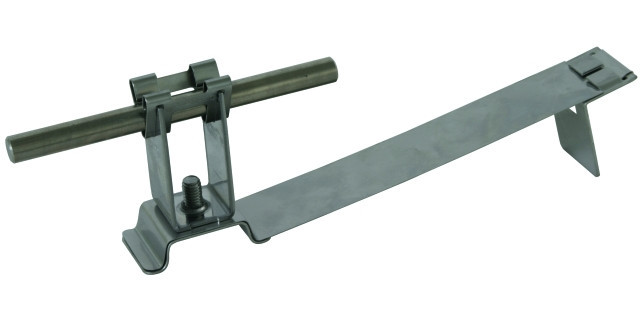 Dehn Roof Conductor holder flexigrip STST H 32MM RD 8MM W. brace F. interl
