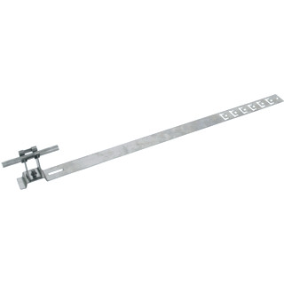 Dehn Roof conductor holder unigrip STST H 32MM RD 8MM embossed brace L 475M