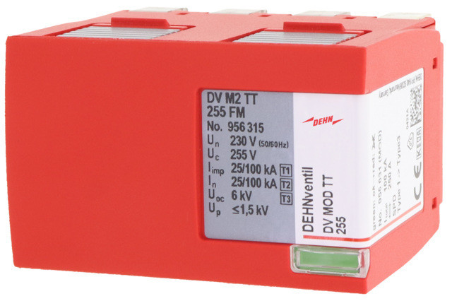Dehn Schutzmodul Kombi-ableiter TYP1+2+3 vierpolig FÜR DV M2 TT 255 FM