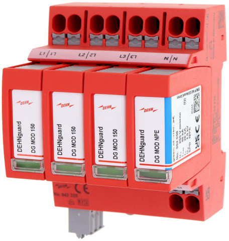 Dehn Surge Arrester type 2+3 guard MP 4-pole uc 150V for TT and TNS SYS