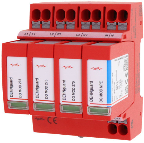 Dehn Surge Arrester type 2+3 guard MP 4-pole uc 275V for TT and TNS SYS