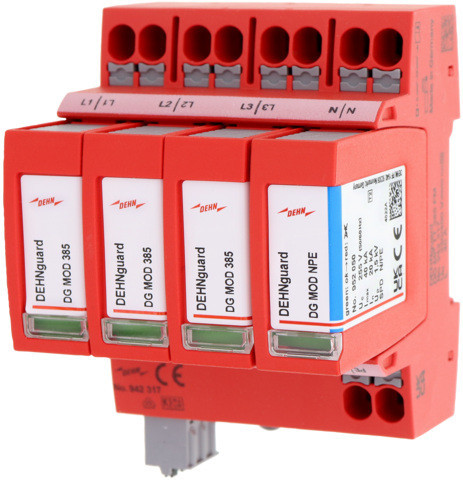 Dehn Surge Arrester type 2+3 guard MP 4-pole uc 385V for TT and TNS SYS