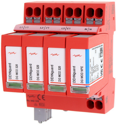 Dehn Surge Arrester type 2 guard MP 4-pole uc 320V for TT and TNS syste