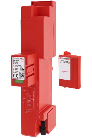 Dehn Type1+2+3 Combined arrester shield ZP basic 2 for TNC systems