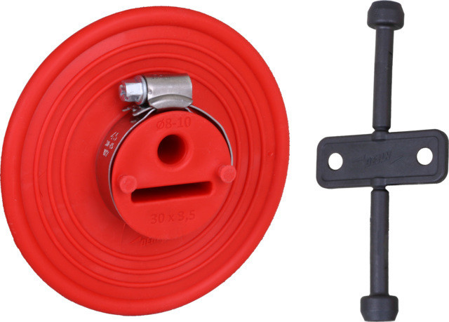 Dehn Water-Pressure-tight sealing collar F. round and flat conductors D8-10