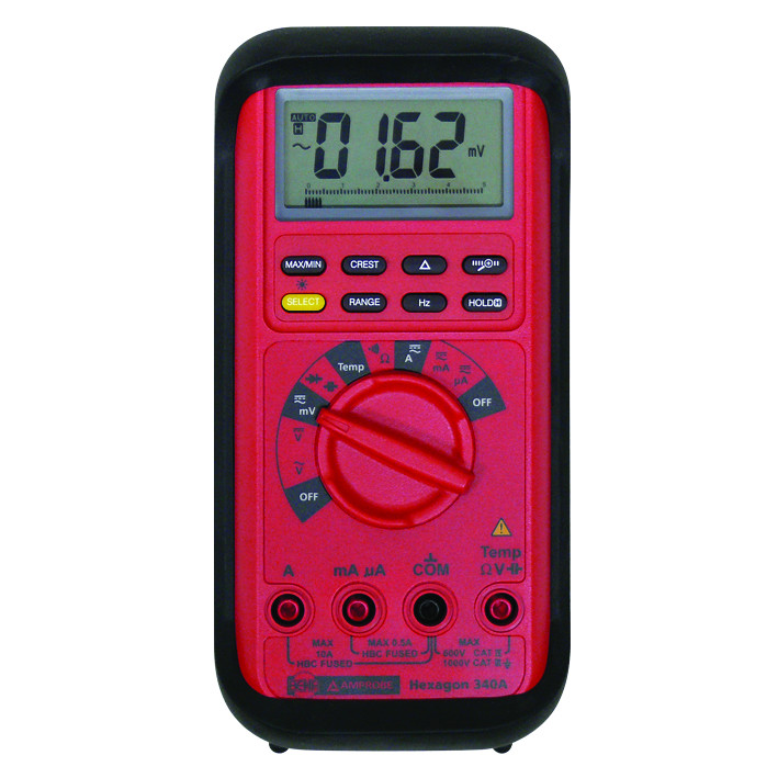 BEHAAmprobe Digitale Multimeter TRMS met groot display en meetsnoeren