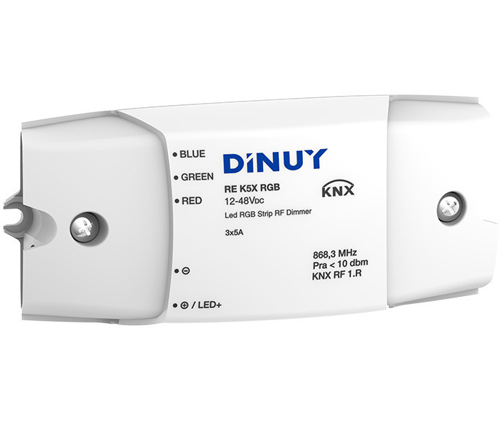 Dinuy K5X Draadloze KNX-RF S-mode dimmer voor RGB strips