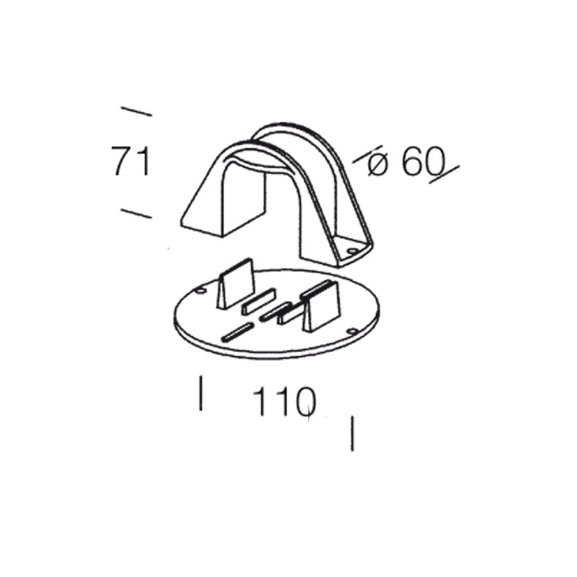 Disano KOALA 120 Koala mastmontageklem