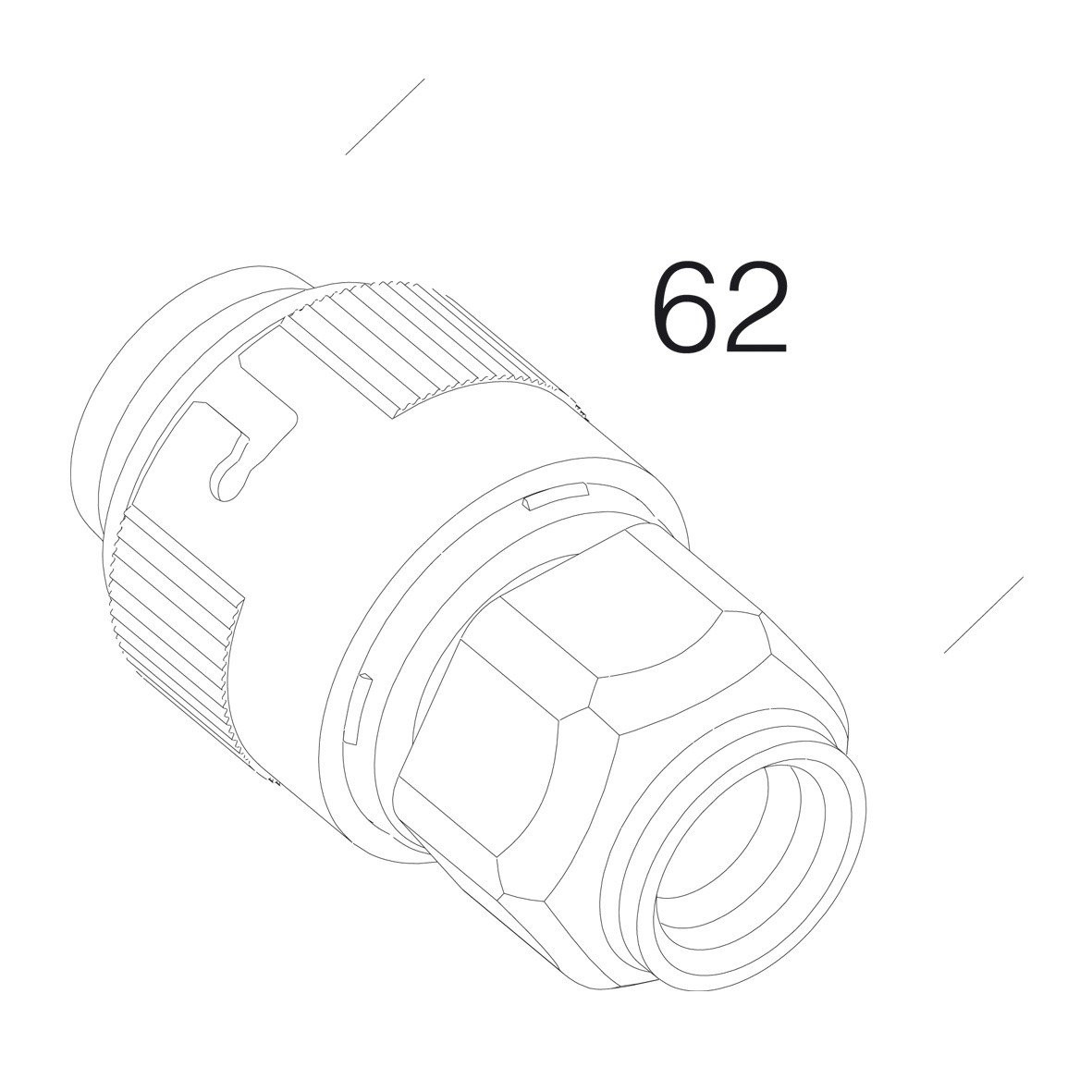 Disano HYDRO 372 Female koppeling 3-polig