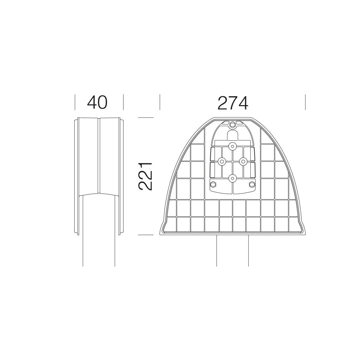 Disano MONTAGEP 502 Mastopzetstuk dubbel grijs