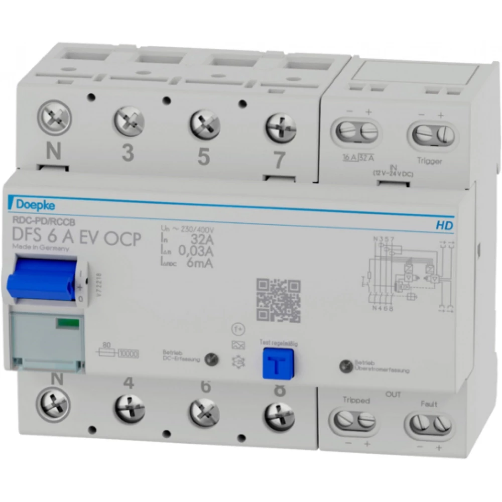Doepke Aardlekaut dfs6a 32a/30ma/4P ev ocp HD