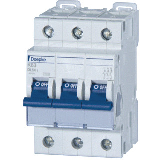 Doepke DLS installatieautomaat K karakteristiek 63a 3P 3 beveiligd 3te