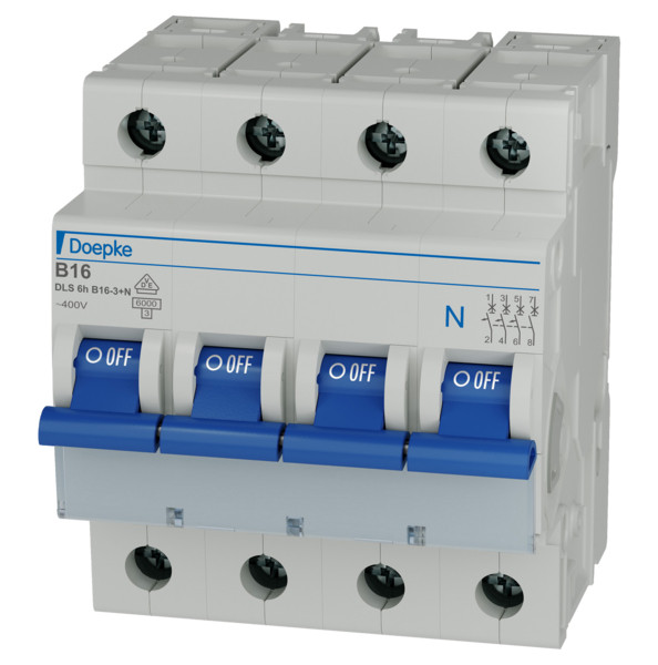 Doepke Inst.aut. DLS 6H 6ka 16a/B-kar./3P+N