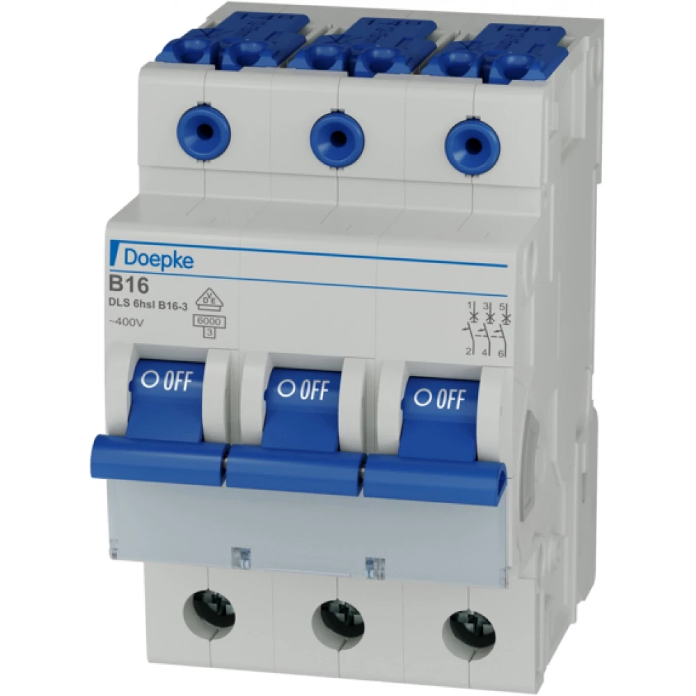 Doepke Installatieautomaat B16 B karakteristiek 16a 3P 1te