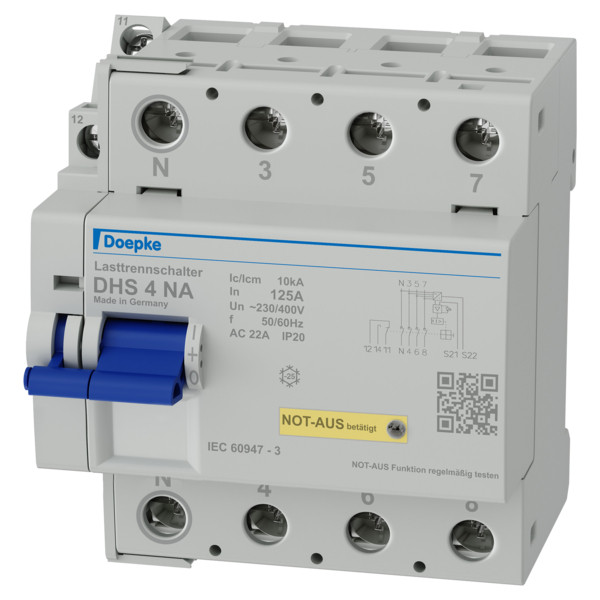 Doepke Kern assortiment Hoofdsch DHS4 125a 4P na V.V. nood uit