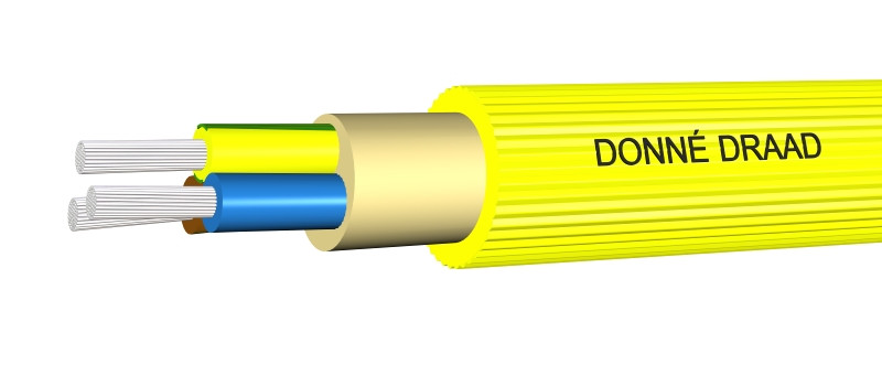 Donné BMQL mantelleiding 4G2.5MM² geel 050647F3