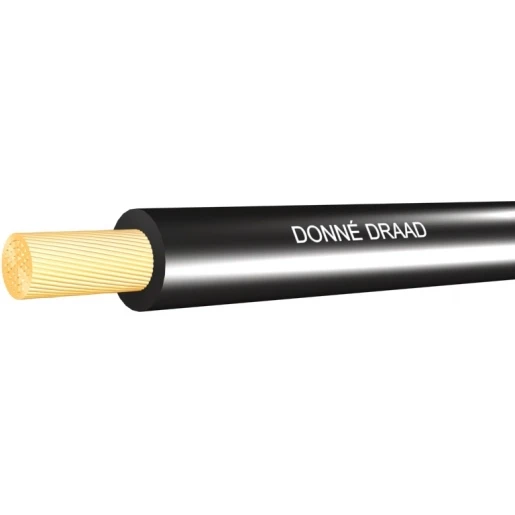 Donné VMD montagedraad 1x0.75MM² PVC 70°C zwart 100M doos 008629D3
