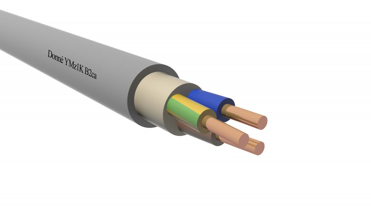 Donn&eacute; YMZ1K b2ca installatiekabel 4G1.5mm&sup2; koper b2ca 1M D33067NN
